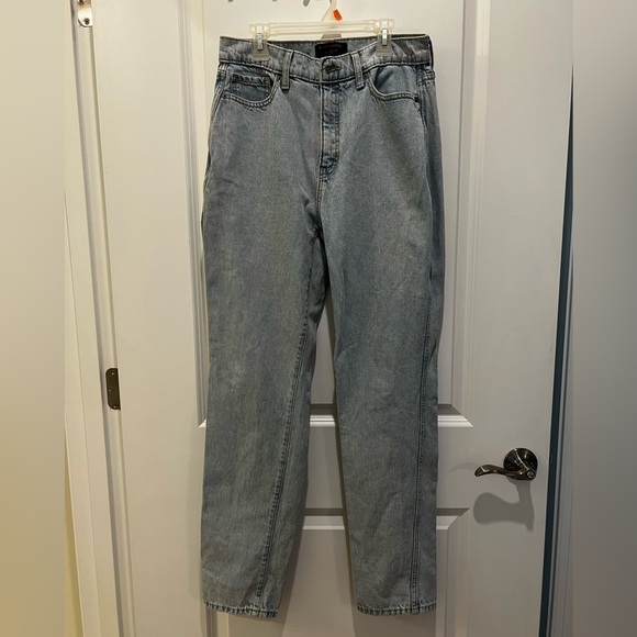 Banana Republic High Rise Light Wash Curvy Straight Leg Jeans Size 28 - Picture 3 of 11